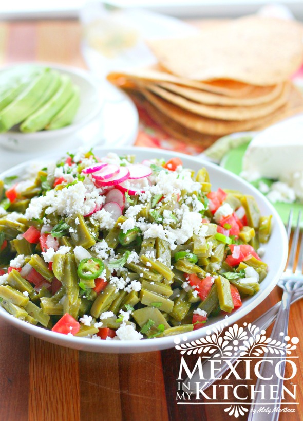 Mexico in My Kitchen How to Cook Cactus Paddles (Nopales) / Cómo