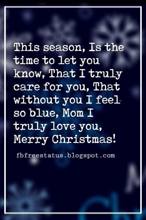 Christmas Messages for Mom