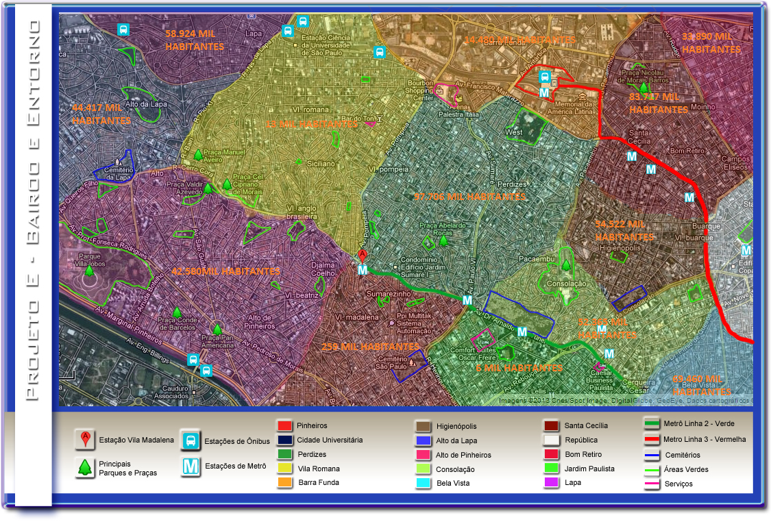 Projeto Arquitetônico E: Mapas - Análise Macro e Micro Ambiental