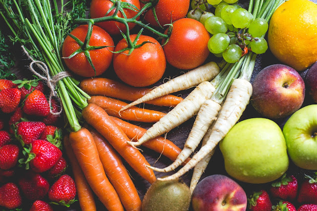 bright colourful vegetables