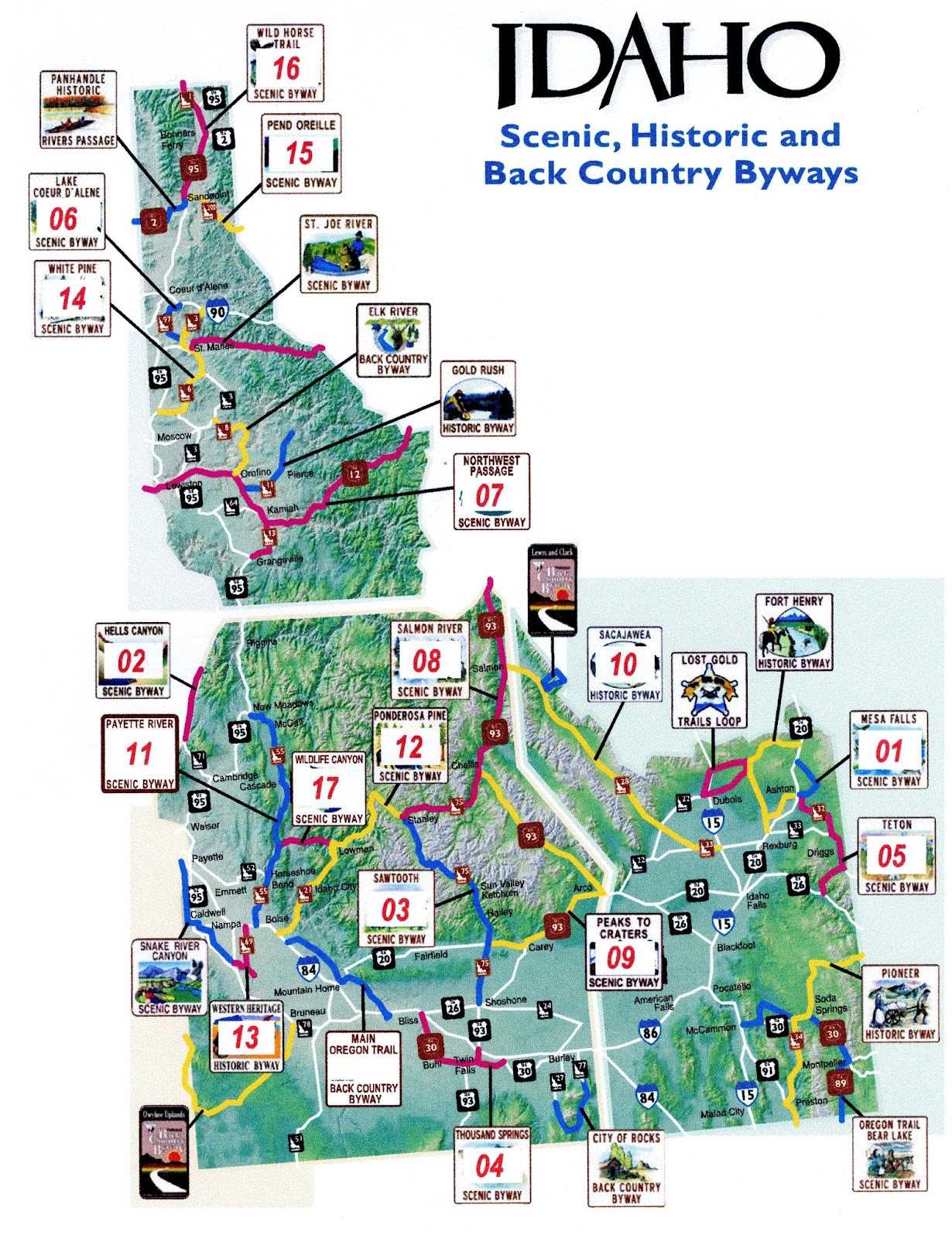 BQ's Motorcycle Adventures Idaho Scenic Byways 2018 Ride