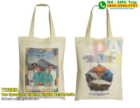 Tas Spunbond Sablon Digital Bolak-Balik