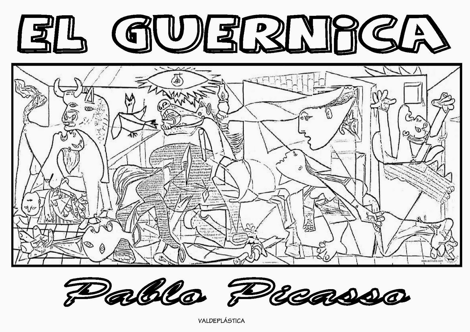 pablo picasso coloring pages - photo #29
