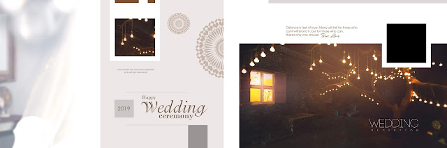 55 Wedding Album Background 12x36 PSD
