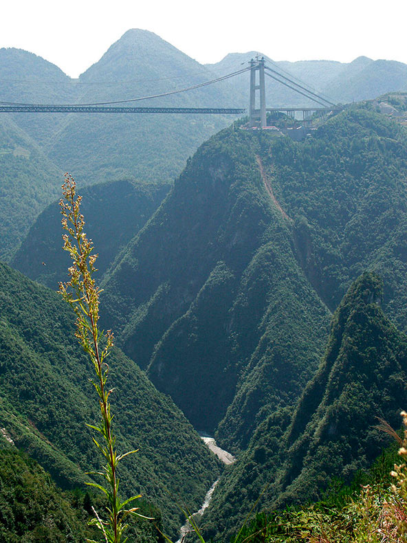 El puente del río Sidu, el puente más alto del mundo RUTA 33