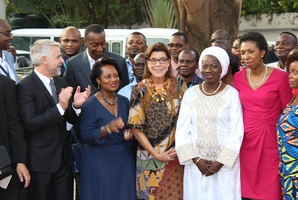 Princess Caroline of Hannover visited Congo in order to visit programs supported by Amade Mondiale and to start Respect to the Women program