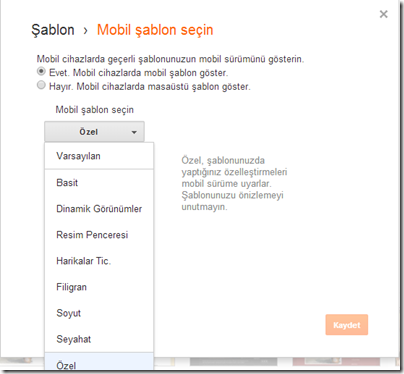 Blogger Şablonu Mobil Hale Getirmek 1