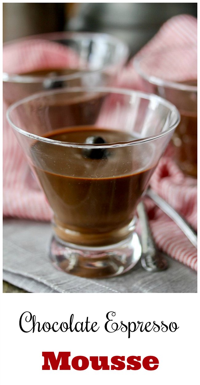 Chocolate Espresso Mousse recipe #mousse #chocolate #espresso #dessert