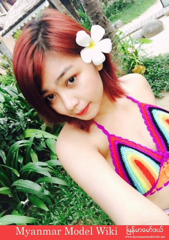Nwe Nwe Htun In Beach Fashion Outfit Style in Summer of April 