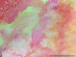 salt watercolor technique washes painting happy march