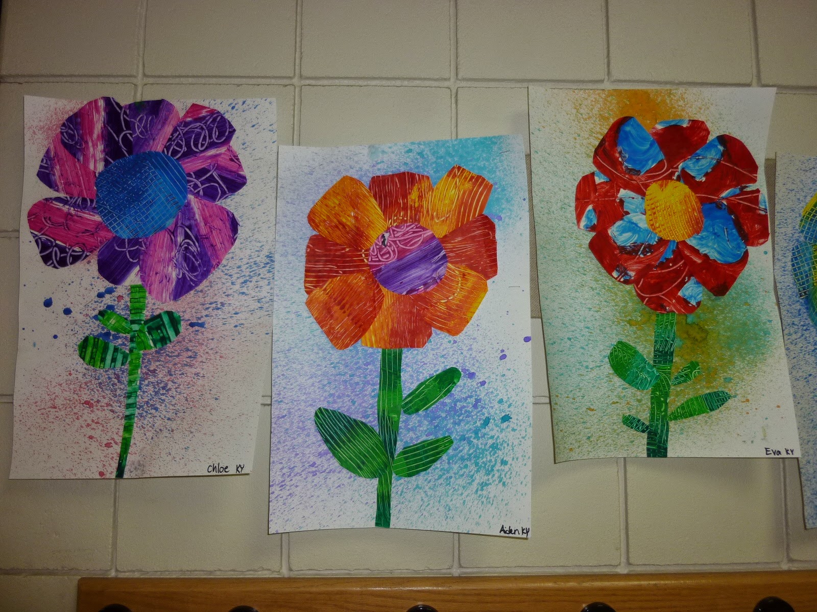 Mrs. Werner's Art Room: Kinder Eric Carle "The Tiny Seed" Paintings