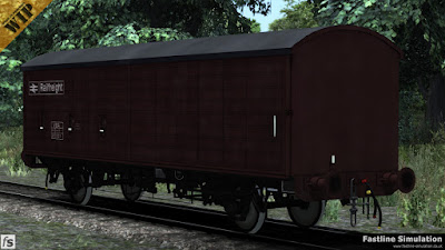 Fastline Simulation: This COV AB has gained the VBA TOPS code and is wearing grubby maroon livery complete with a hardly noticable white roof from when it was allocated to Rowntrees chocolate traffic.
