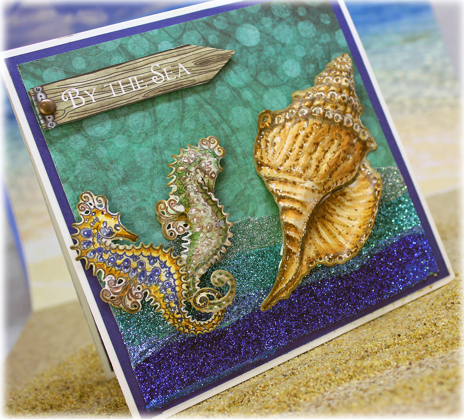 Inky Creations with Marie: Heartfelt Creations - Under the Sea Shell Card