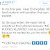 Twitter user narrates a not so pleasant experience he had when he invigilated 100 level students' exam