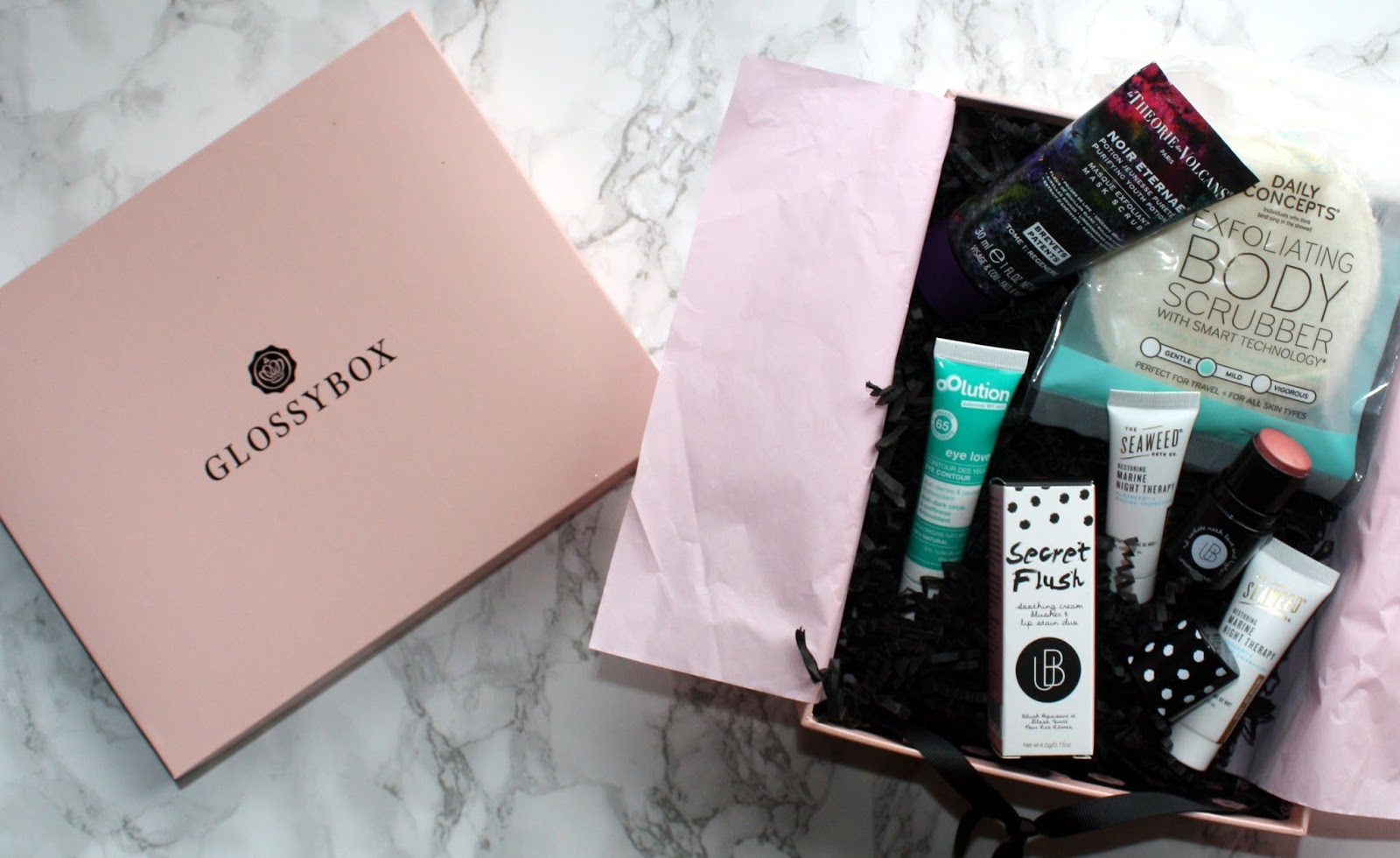 GlossyBox Review January 2017 Doused in Pink