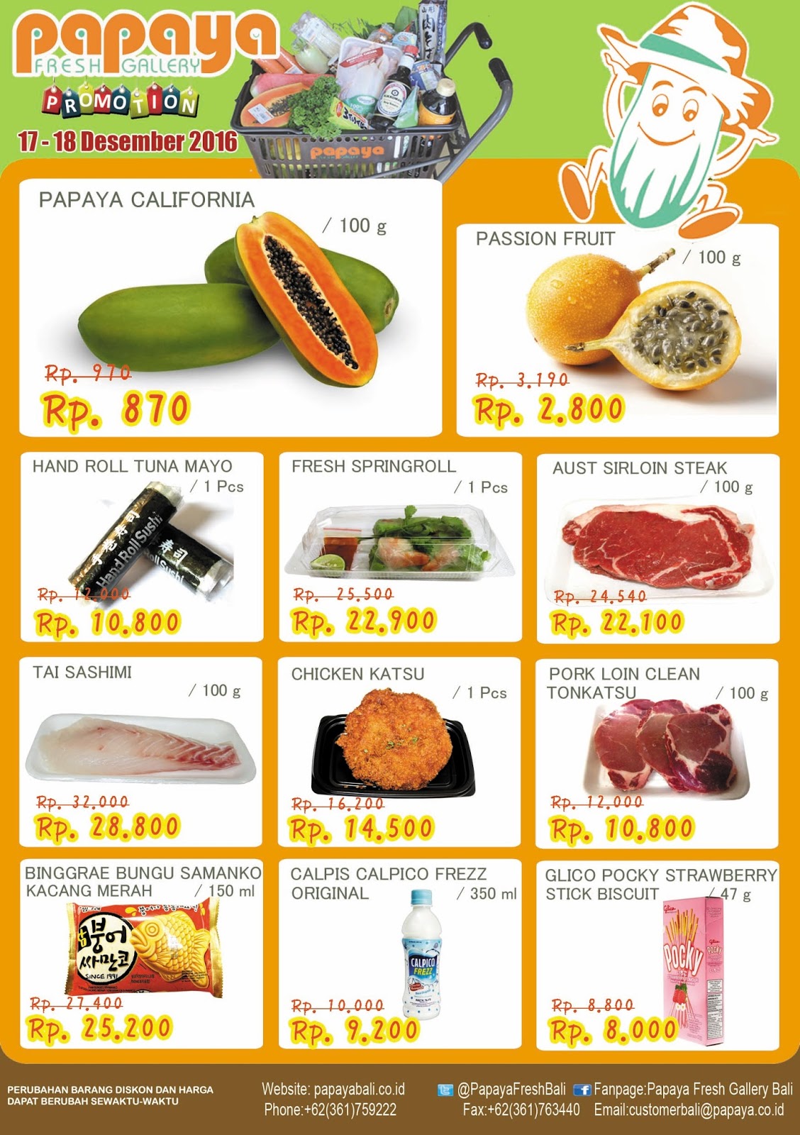 PROMOSI PAPAYA SUPERMARKET SPESIAL EVEN PAPAYA FRESH GALLERY BALI
