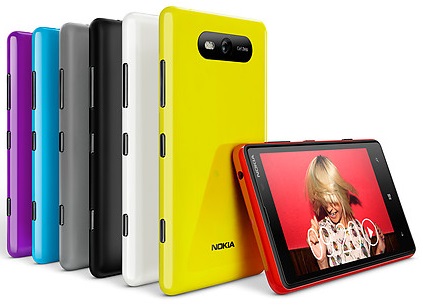 Nokia Lumia 820 - Available in Black, Gray, Red, Yellow, White, Blue, Violet