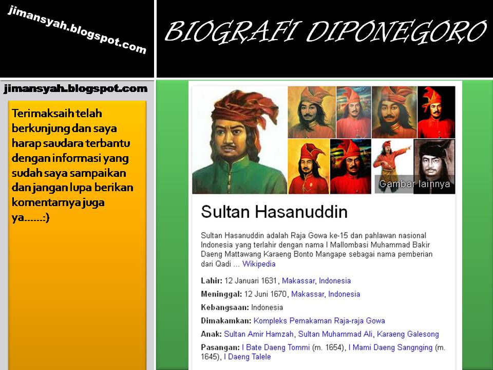 Norjimansyah Biografi Sultan Hasanuddin