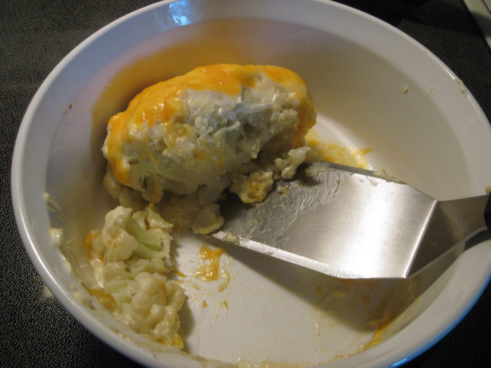 The Better Baker Easy Microwave Cauliflower and Cheese