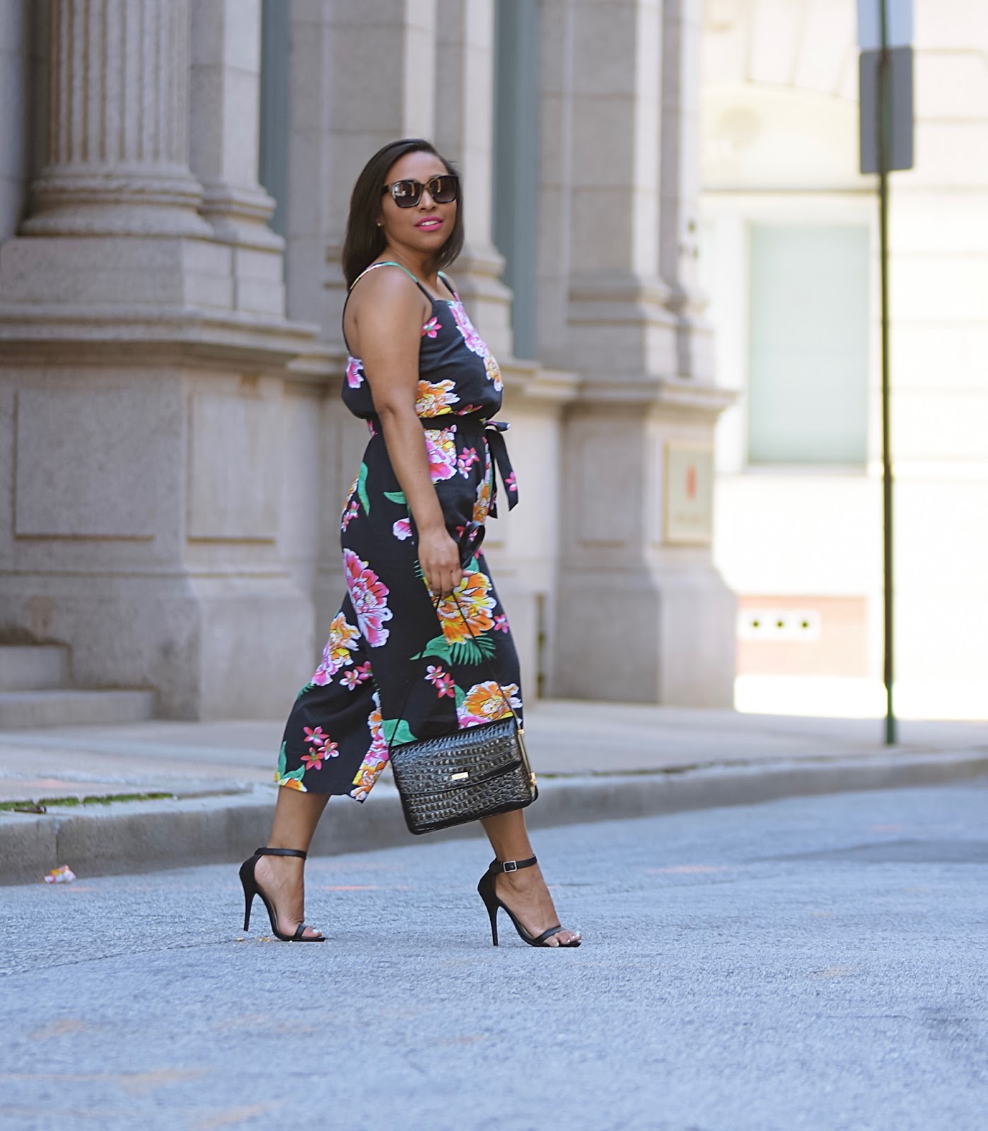 Summer Vibes Black Floral Jumpsuit — Patty's Kloset