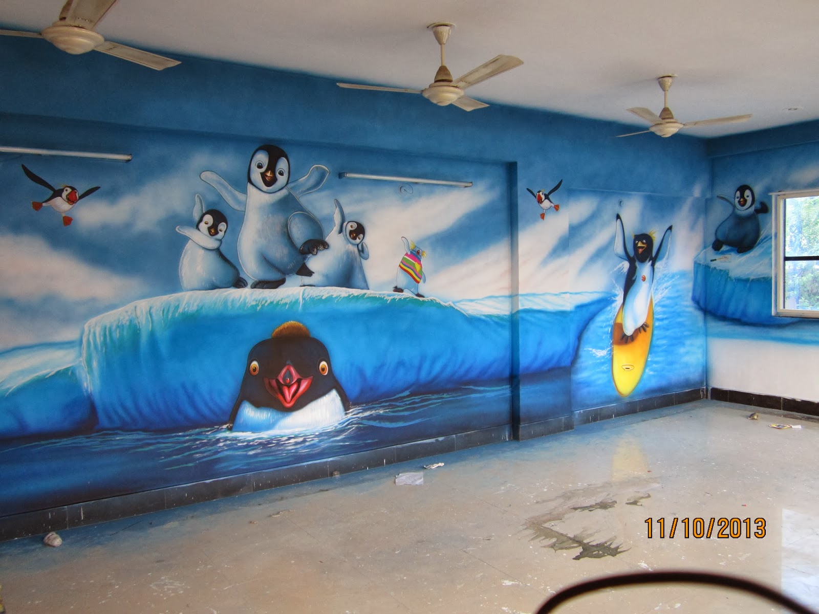 Playschool Wall Painting,Nursery School Wall Painting Artist,School