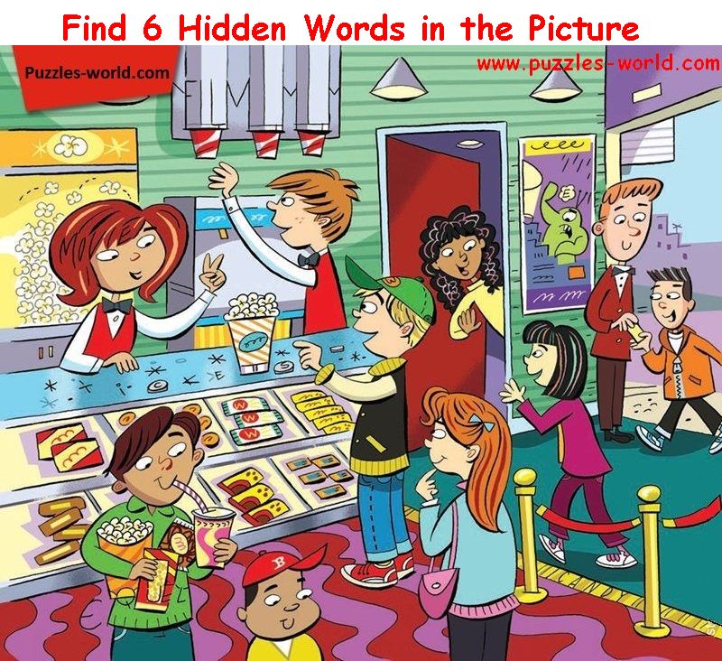Find Six Hidden Words Part 14 Puzzles World Find Six Hidden Words Part 14 Puzzles World