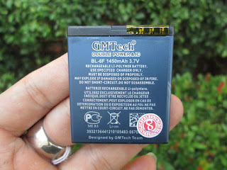 Baterai Nokia BL-6F GMTech Double IC Protection Buat N95 8GB N78 N79 1450mAh