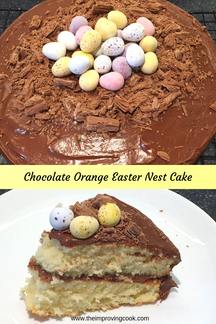 Chocolate Orange Easter Nest Cake