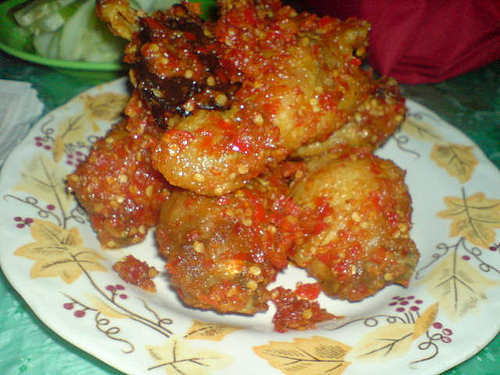 the spicy and maveles of Malay Dishes "Kaki Ayam Cili Padi"