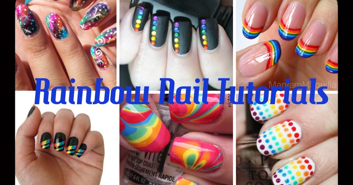 A Frugal Nail: Ten of the BEST Rainbow Nail Tutorials