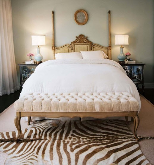 Ideas for Bedrooms: Gold Zebra Bedroom