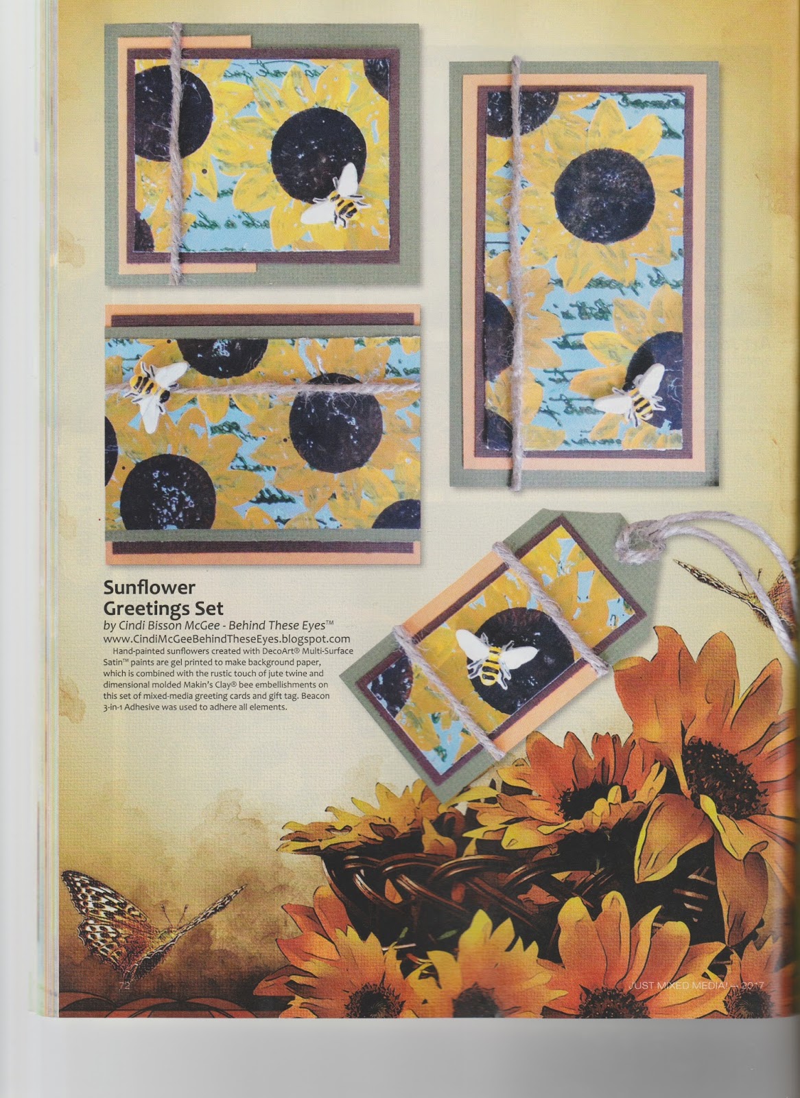 Published Art in Just MixedMedia Magazine