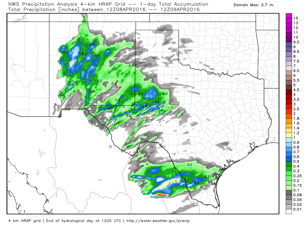 Beneficial Rainfall In New Mexico.