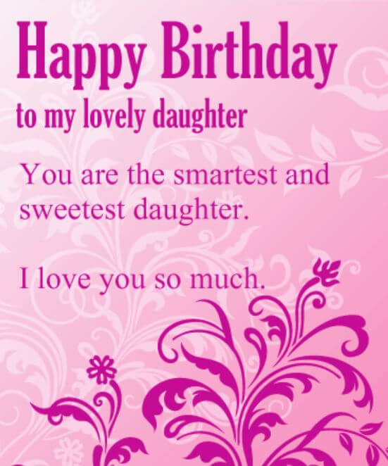 Birthday Wishes for daughter