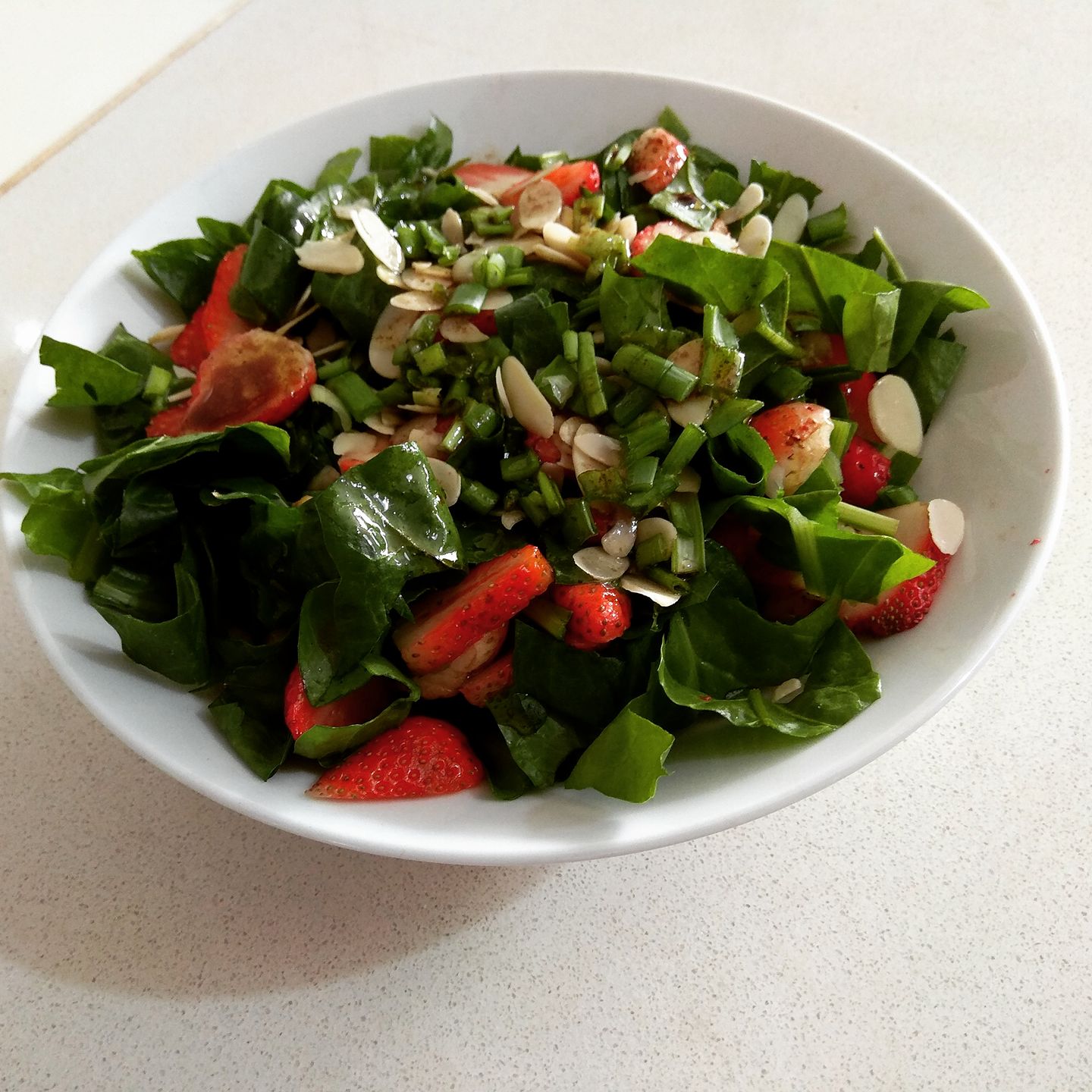 Swiss Chard and Strawberry Salad with Balsamic Vinaigrette Recipe