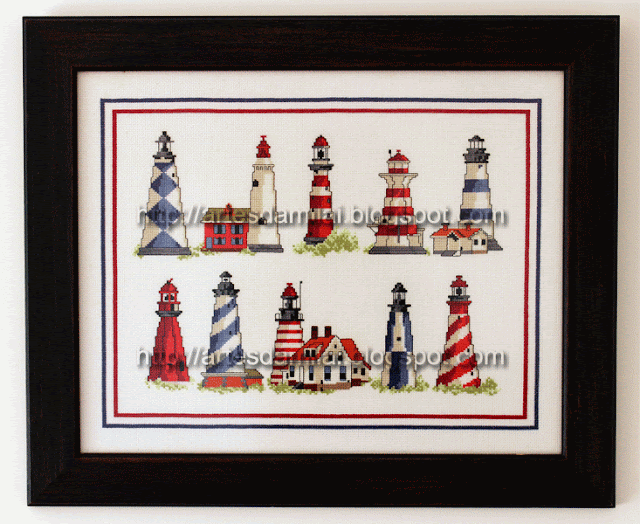 Ponto de cruz faróis