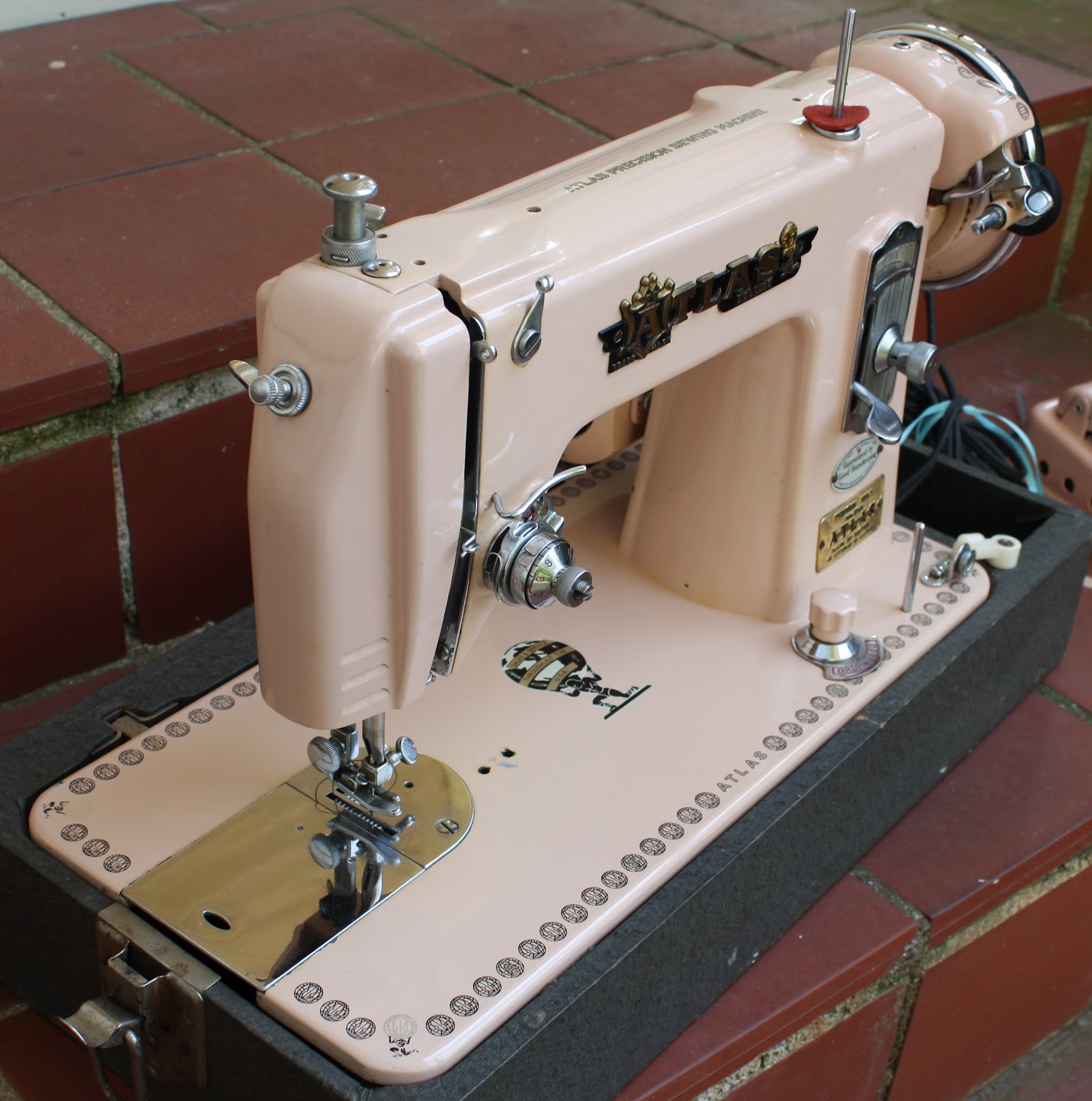 Eleanor Meriwether: Vintage Pink Atlas Sewing Machine