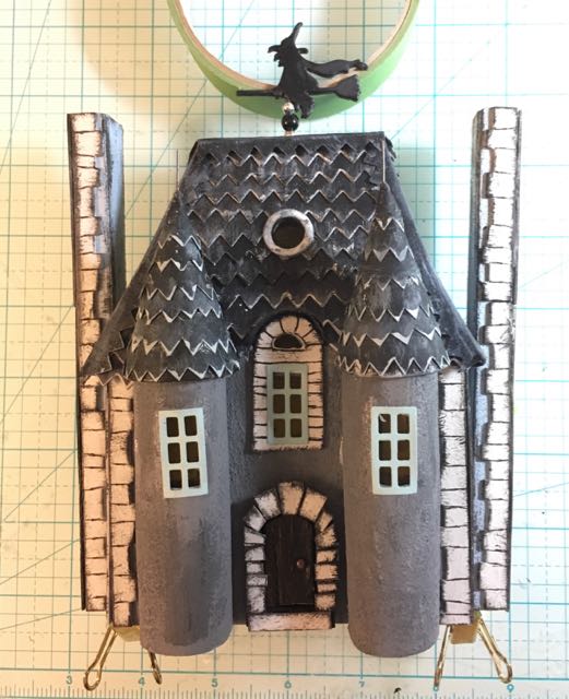 Final Pieces on the Chateau Paper Glitter Glue