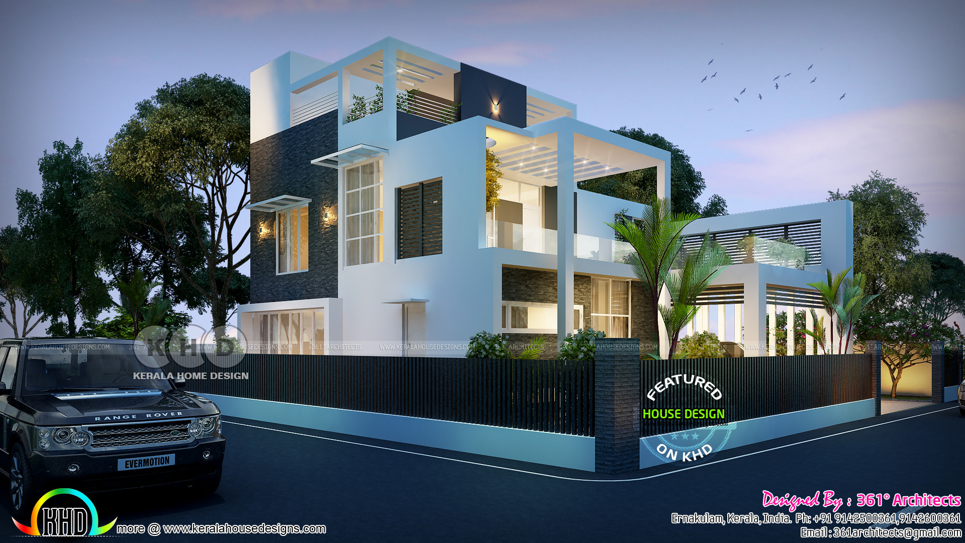 5 Bedroom 2476 Square Feet Contemporary House Kerala Home