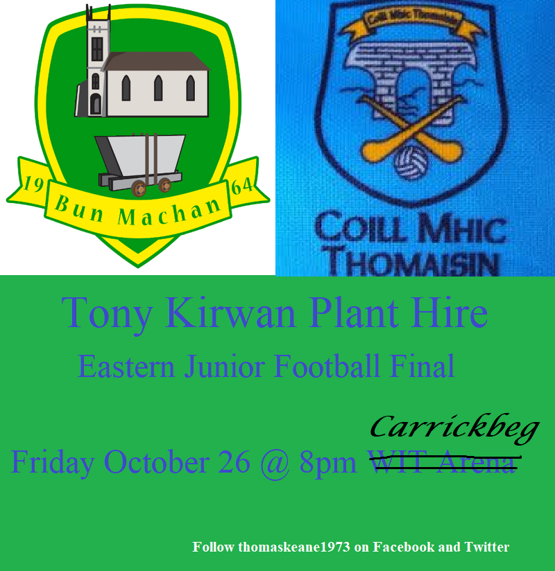 thomaskeane1973 Experienced Bunmahon Battle Emerging Kilmacthomas For