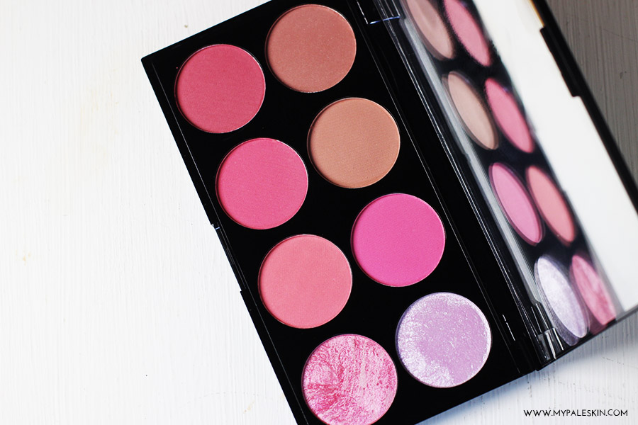 Make up revolution, blush and contour palette, sugar and spice, review, swatches