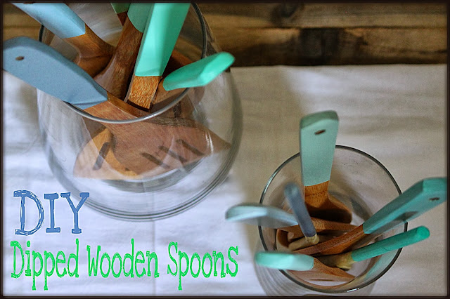 How to DIY dipped wooden spoons