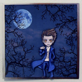 Visible Image stamps winter tree twilight edward character stamp