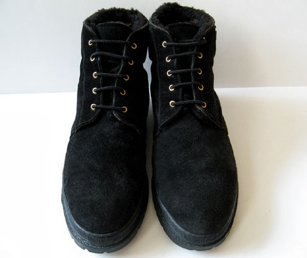 VERSACE GUCCI BLACK SUEDE UGG BOOTS MENS SIZE 11 MENS SIZE 11.5