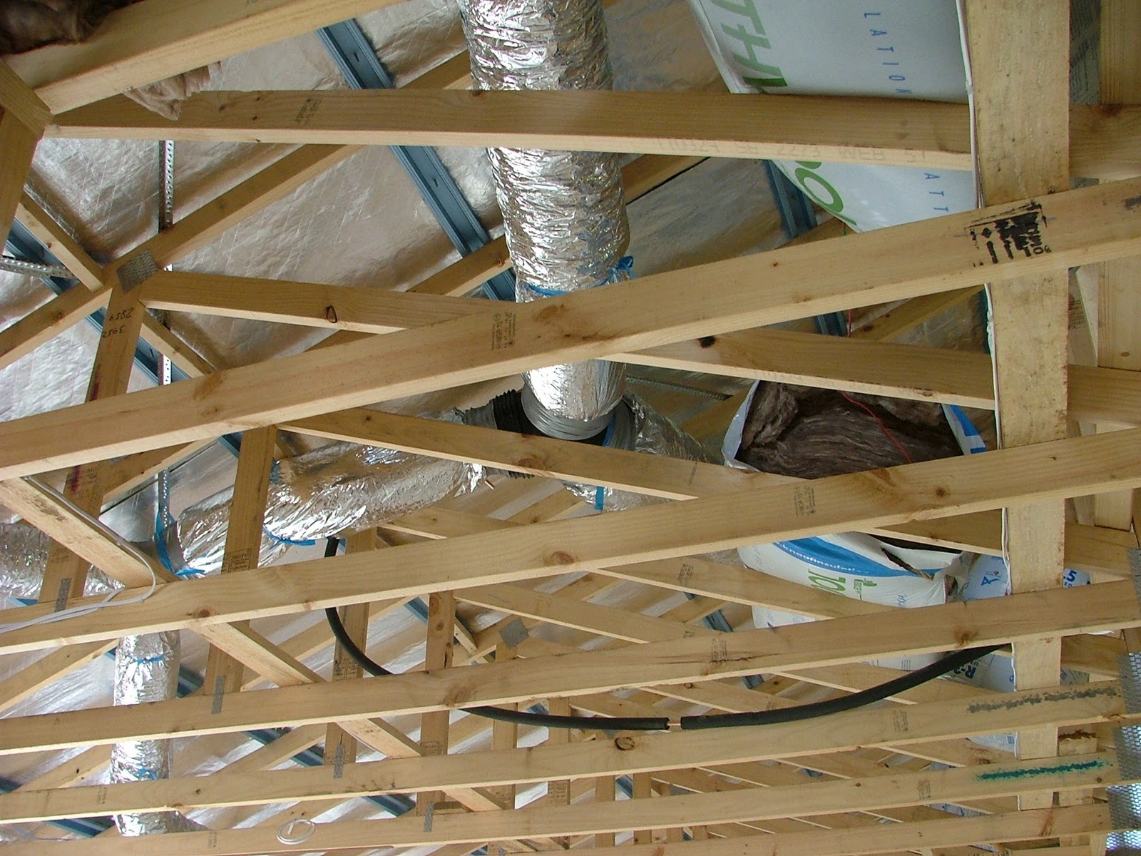 Home for Eight Insulation, electrical and heating ducts