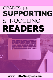 Do you teach struggling readers in grades 3-5? Click through to this blog post series walking you through the steps of assessment, planning, teaching, and reflecting as you support those struggling readers! Some freebies and cheat sheets for teachers are included!