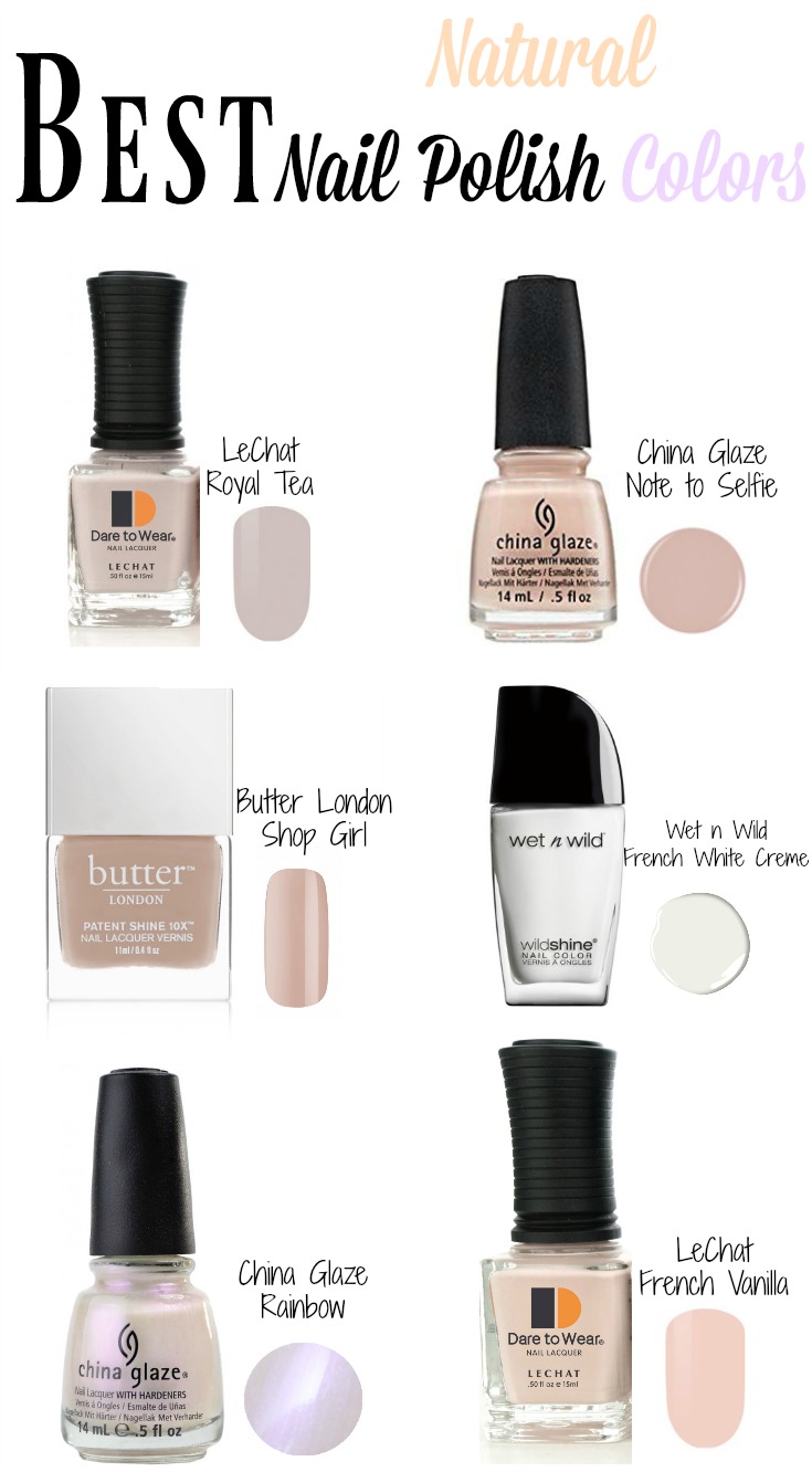 BEST NATURAL NAIL POLISH COLORS!