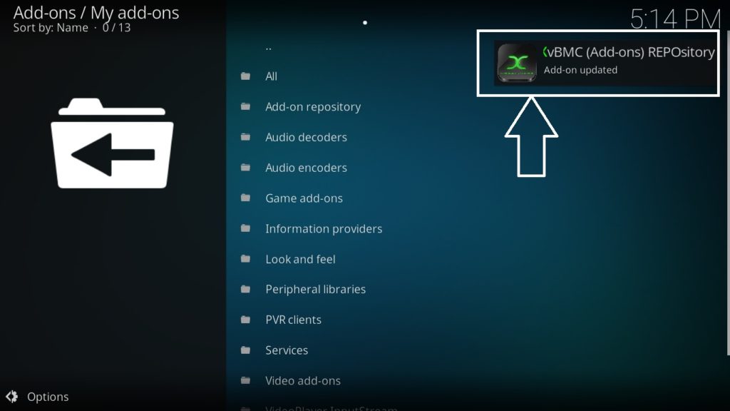 Kodi addon installer