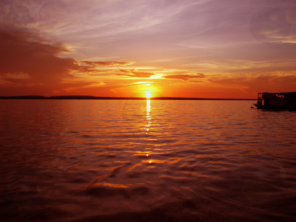 Por do Sol no oeste do Pará