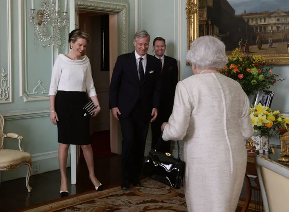 Queen Elizabeth met with King Philippe and Quen Mathilde at Buckingham Palace 